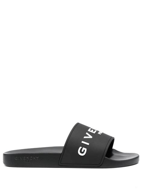 givenchy logo slides replica|givenchy swimming pool slides.